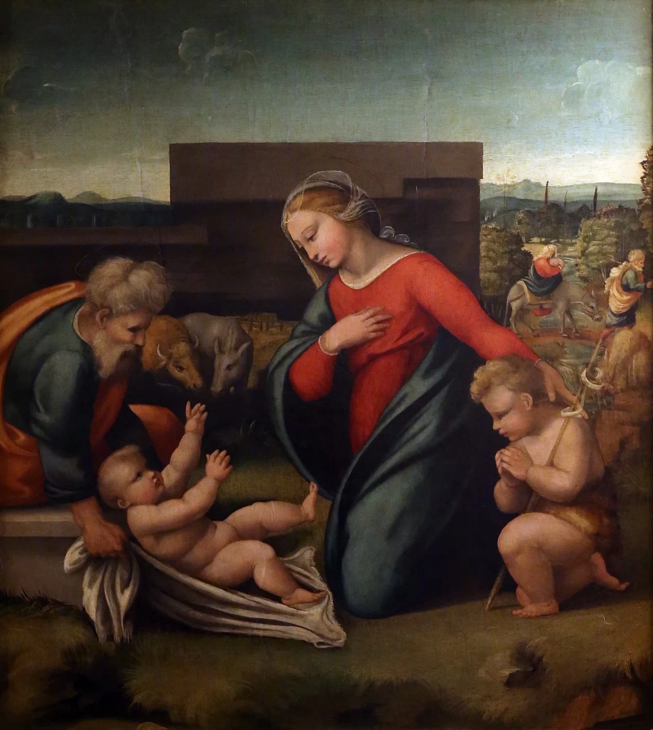 Perin del Vaga - 173, Adorazione del Bambuno, Accademia delle Arti del Disegno, Firenze, attribuito